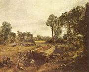 John Constable Bootsbau in Flatford oil painting reproduction